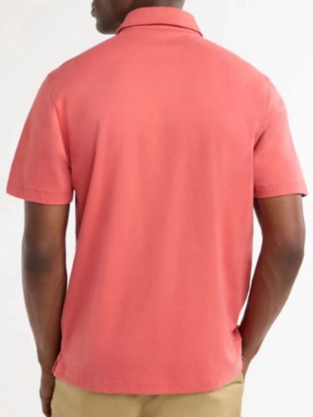 Men's Polo Shirt COTTON with Short Sleeves orange Size XL Free Assembly
